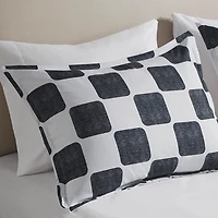 Black Checkered Twin/Twin XL 4-pc. Comforter Set