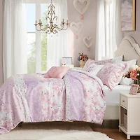 Pink Paisley Full/Queen 5-pc. Comforter Set
