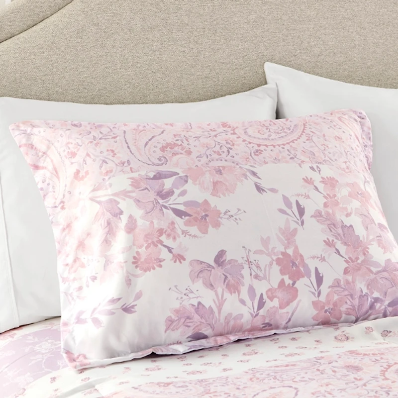 Pink Paisley Full/Queen 5-pc. Comforter Set