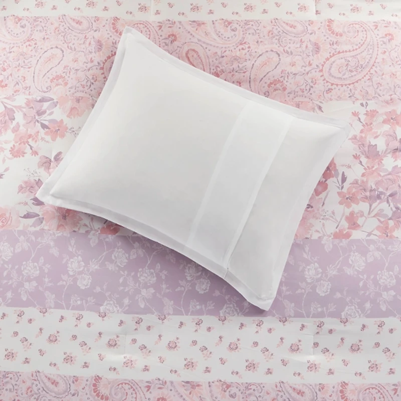 Pink Paisley Full/Queen 5-pc. Comforter Set