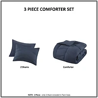 Navy Alden Full/Queen 3-pc. Comforter Set