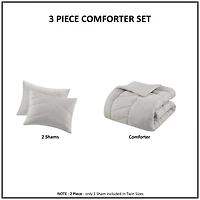 Gray Alden Full/Queen 3-pc. Comforter Set