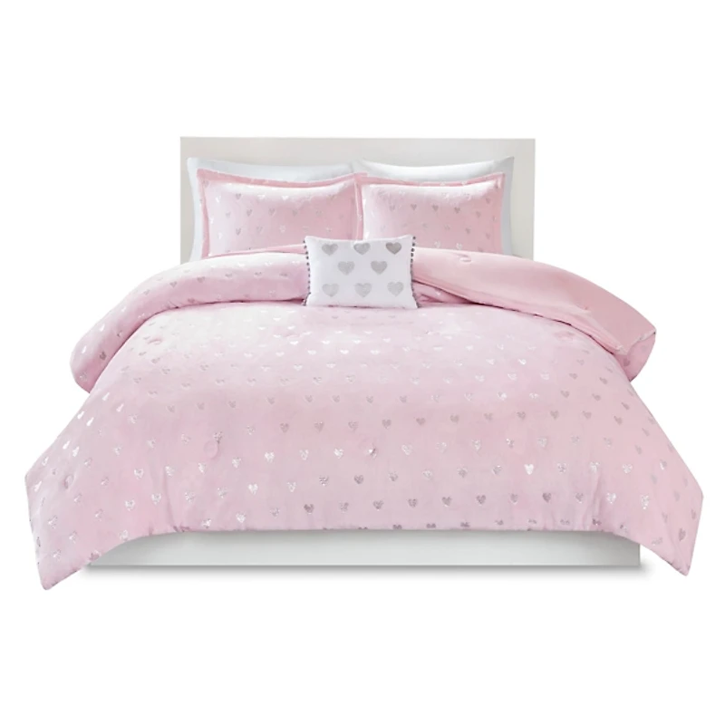 Pink Hearts Kids Twin/Twin XL 3-pc. Comforter Set