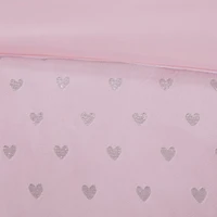 Pink Hearts Kids Full/Queen 4-pc. Comforter Set