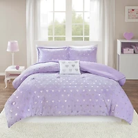 Purple Heart Kids Full/Queen 4-pc. Comforter Set