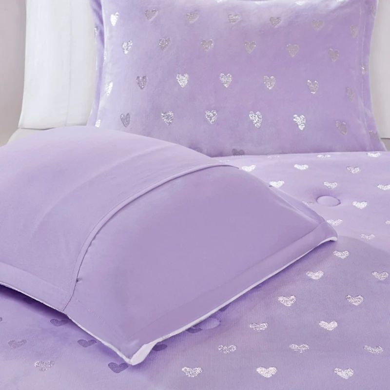Purple Heart Kids Full/Queen 4-pc. Comforter Set