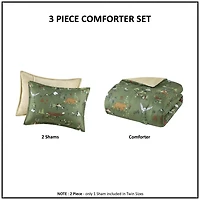Forest Animals 3-pc. Twin Comforter Set