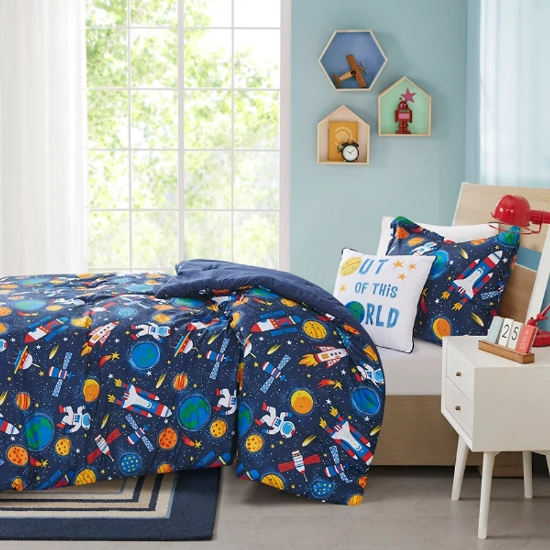 Outer Space Kids Twin 3-pc. Comforter Set