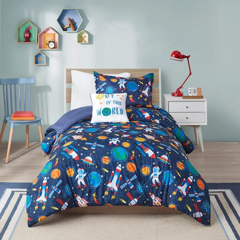 Outer Space Kids Full/Queen 4-pc. Comforter Set