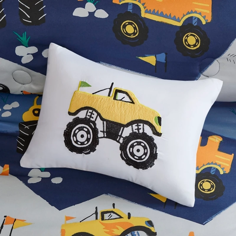Monster Truck Kids Twin 3-pc. Comforter Set