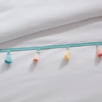White Tassel Kids Twin 3-pc. Comforter Set