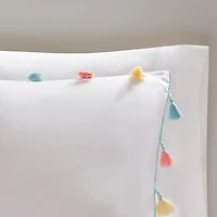 White Tassel Kids Full/Queen 4-pc. Comforter Set