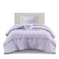 Purple Tassle Kids 3-pc. Twin Comforter Set