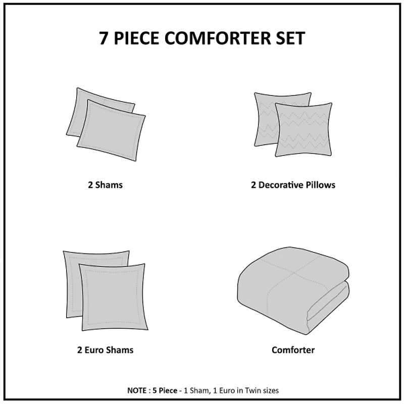 Ivory Maize Twin/Twin XL 6-pc. Comforter Set