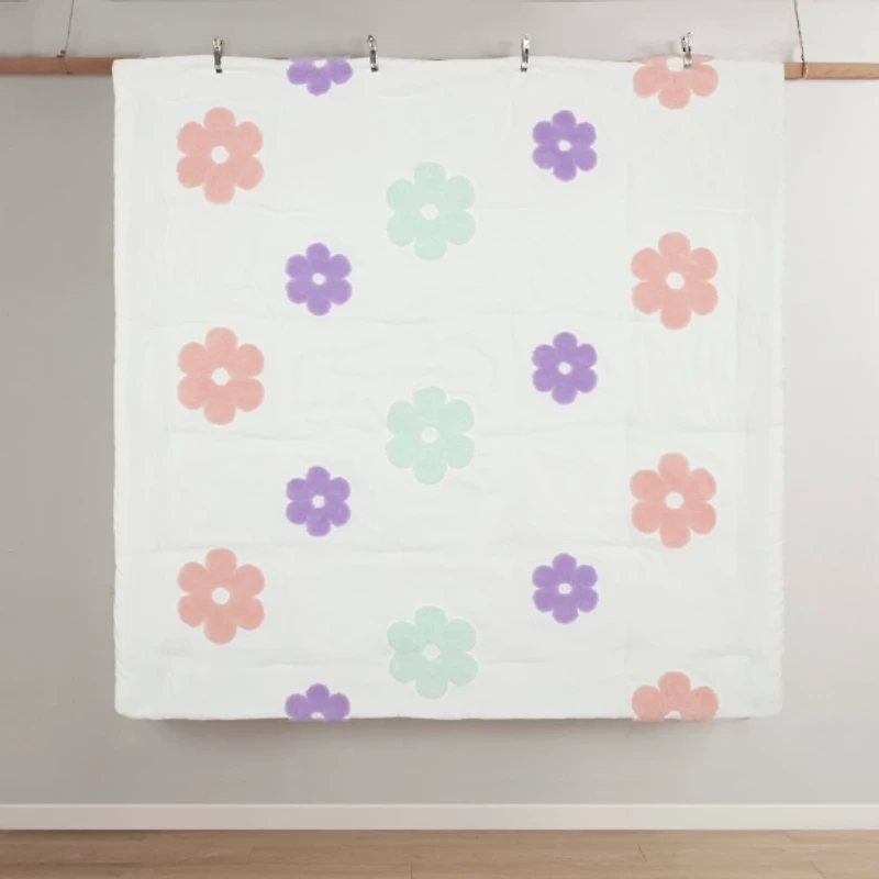 Ivory Floral Kids 3-pc. Twin Comforter Set