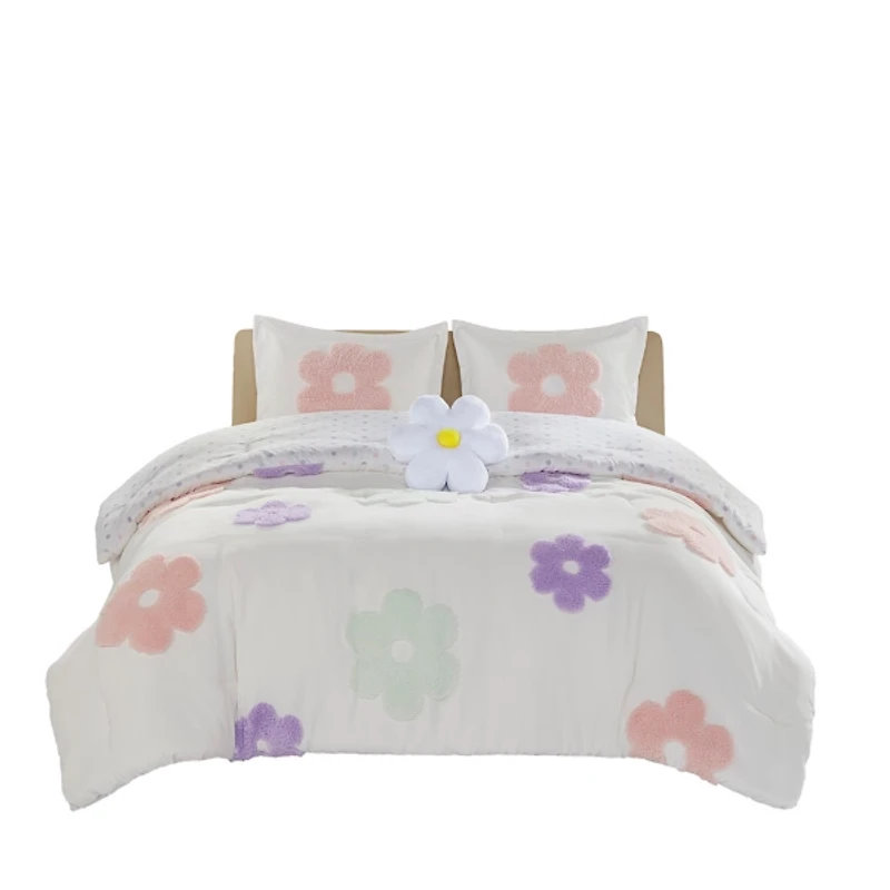 Ivory Floral Kids 4-pc. Full/Queen Comforter Set
