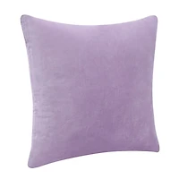 Solid Lilac Velvet Throw Pillow