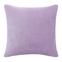 Solid Lilac Velvet Throw Pillow