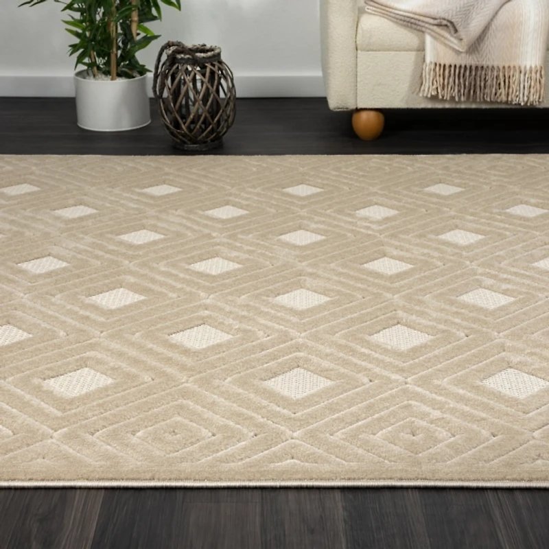 Beige Atlas Area Rug