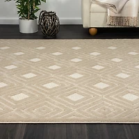 Beige Atlas Area Rug