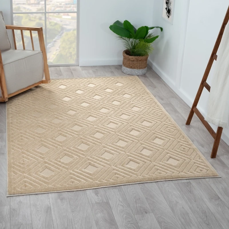 Beige Atlas Area Rug