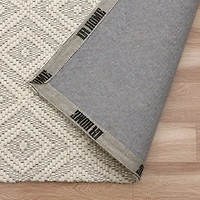 Bergen Diamond Ivory Area Rug, 8x10