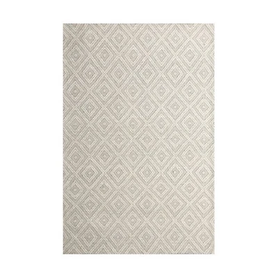 Bergen Diamond Ivory Area Rug, 8x10