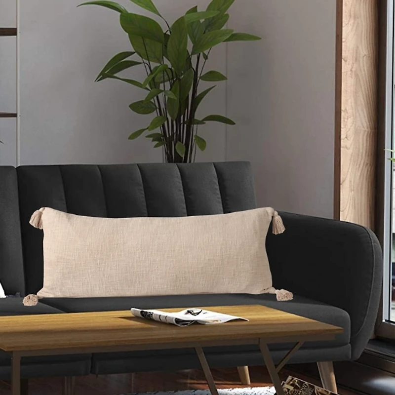 Beige Insigna Lumbar Pillow