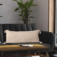 Beige Insigna Lumbar Pillow