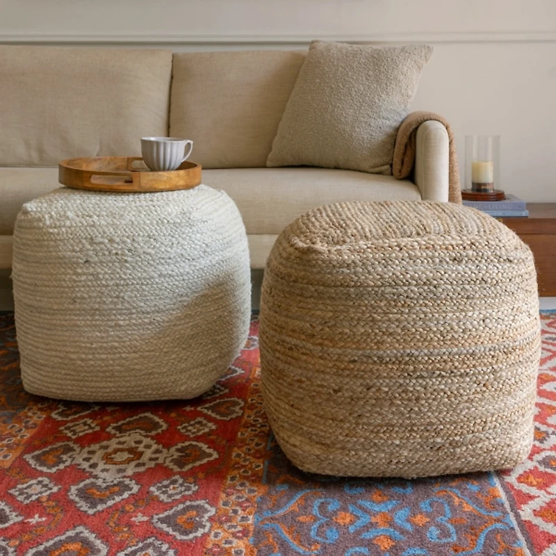 Natural Jute Shashi Pouf