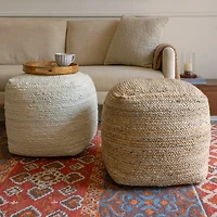 Natural Jute Shashi Pouf