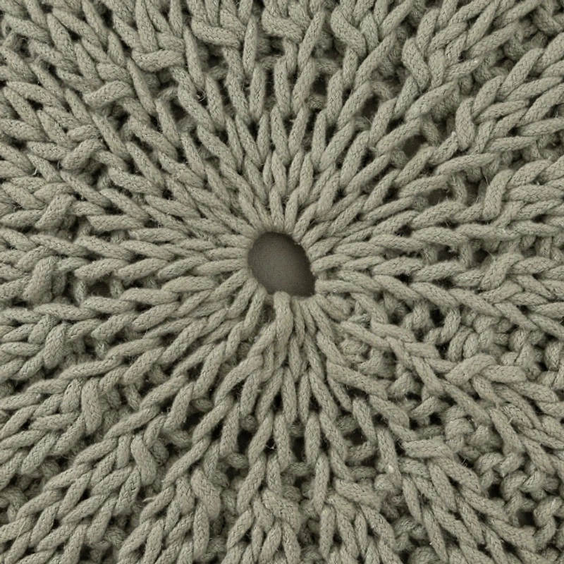 Sage Celtic Dessert Knit Pouf