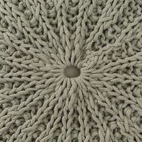 Sage Celtic Dessert Knit Pouf