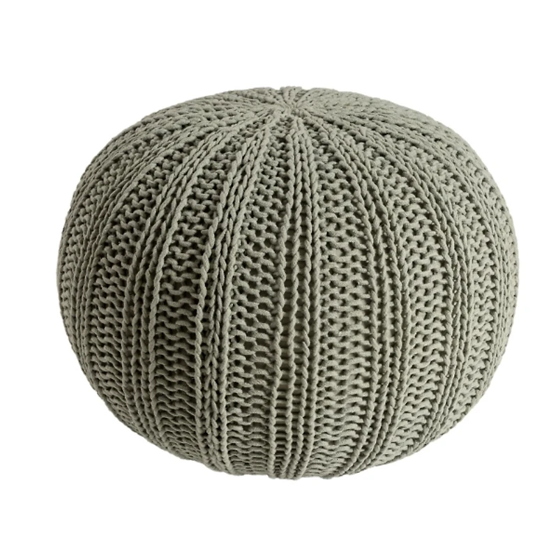 Sage Celtic Dessert Knit Pouf