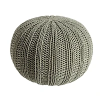 Sage Celtic Dessert Knit Pouf