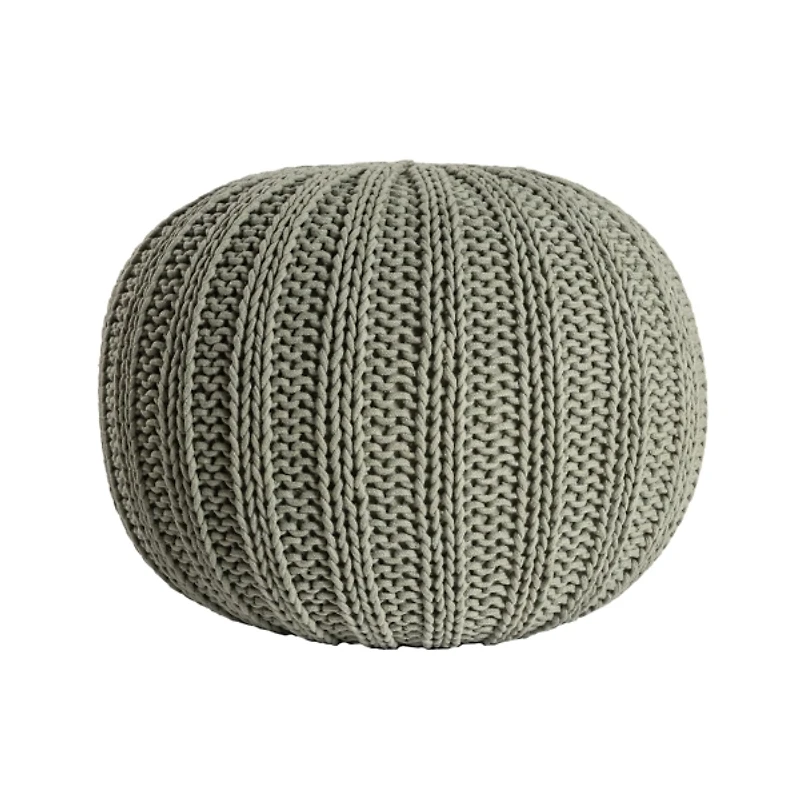 Sage Celtic Dessert Knit Pouf