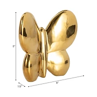 Gold Balloon Butterfly Figurine, 6 in.