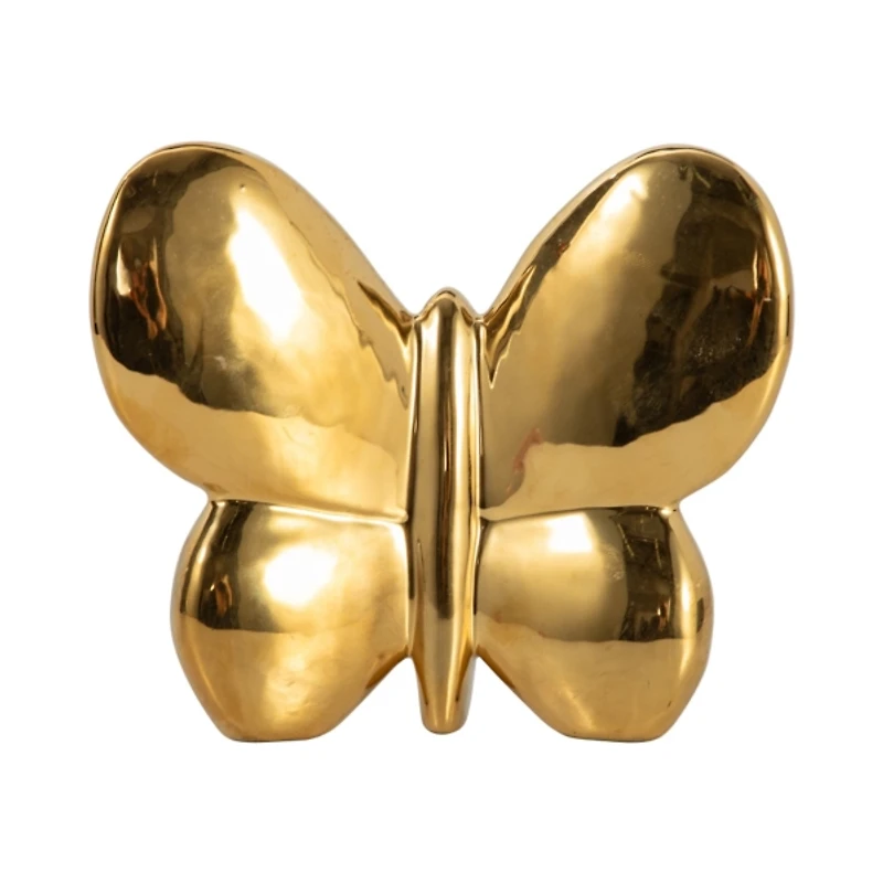 Gold Balloon Butterfly Figurine, 6 in.