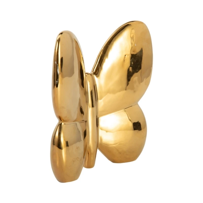 Gold Balloon Butterfly Figurine, 8 in.