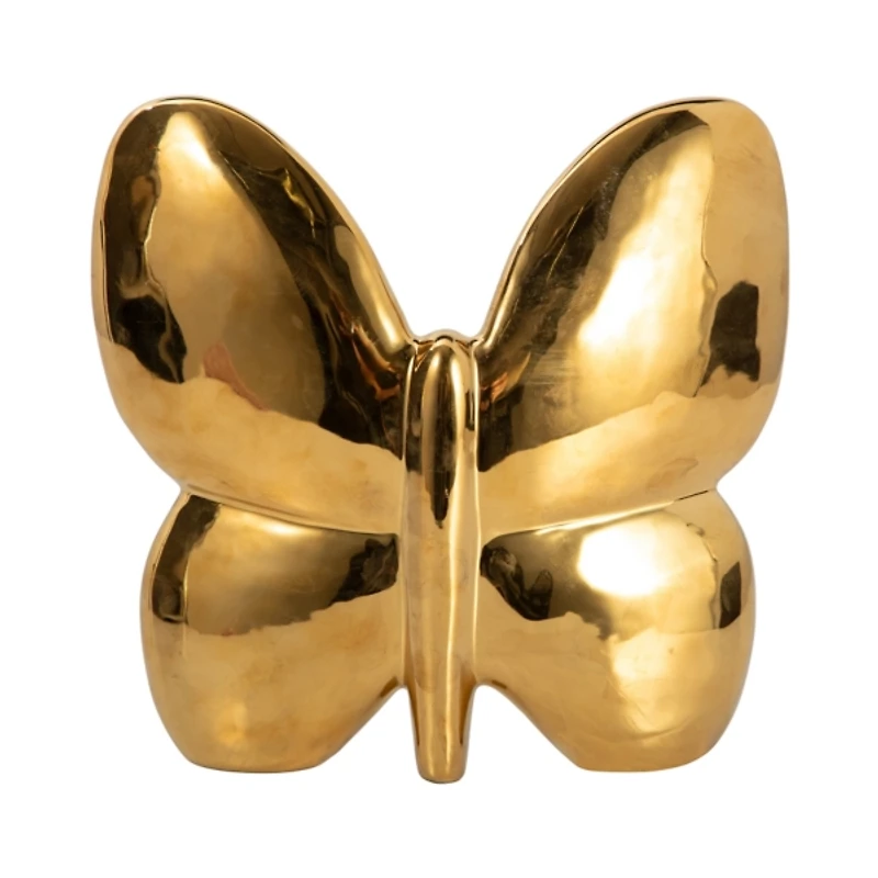 Gold Balloon Butterfly Figurine, 8 in.