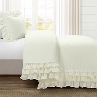 Ivory Ruffle Ella 2-pc. Twin XL Comforter Set