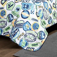 Blue Race Cars Kids 2-pc. Twin Quilt Set