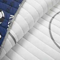 Soccer Game Reversible 5-pc. Full/Queen Quilt Set