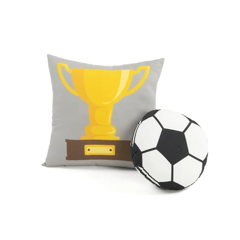 Soccer Game Reversible 5-pc. Full/Queen Quilt Set