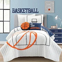 Basketball Kids 4-pc. Twin Quilt Set
