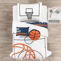 Basketball Kids 4-pc. Twin Quilt Set