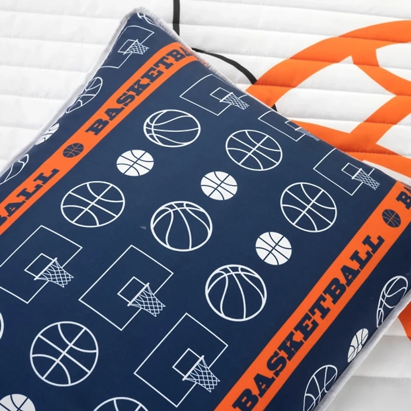 Basketball Kids 4-pc. Twin Quilt Set