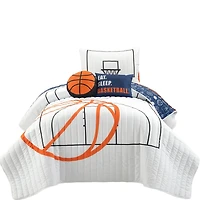 Basketball Kids 4-pc. Twin Quilt Set