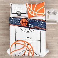 Basketball Kids 5-pc. Full/Queen Quilt Set