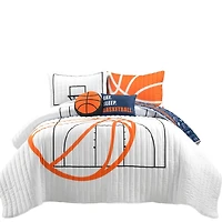 Basketball Kids 5-pc. Full/Queen Quilt Set